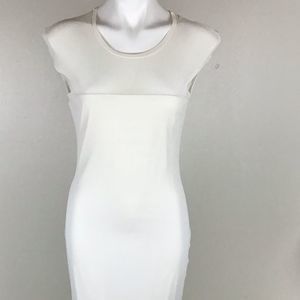 Laundry by shelli segal off white long fully lined dress size 12.